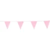 Flagbanner med 12 flag i glitter-lyserød