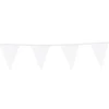 Flagbanner med Hvide glitterflag 6m