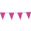 Flagbanner med Pink glitterflag 6m