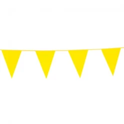 Flagbanner 10 m. med gule flag