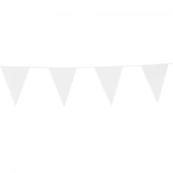 Flagbanner 10m. med 20 Hvide flag