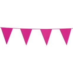 Flagbanner 10 m. med 20 PINK flag