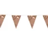 Flagbanner 10 m. med 20 ROSEGOLD flag