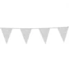 Flagbanner 6 m. med 10 SØLV GLITTER flag