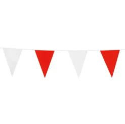 Flagbanner Rød-Hvid