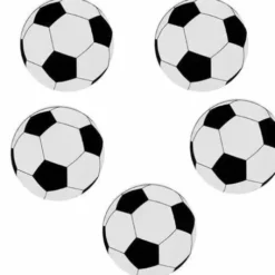 Fodbold konfetti stor i træ