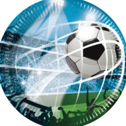 Fodbold paptallerkener BLÅ