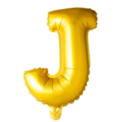 Folie ballon BOGSTAVER - GULD 102 cm