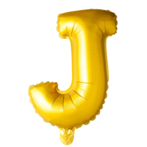 Folie ballon BOGSTAVER - GULD 102 cm