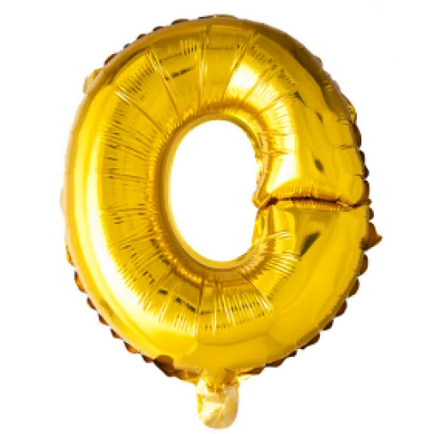 Folie ballon BOGSTAVER - GULD 102 cm