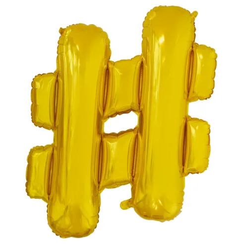 Folie ballon BOGSTAVER - GULD 102 cm