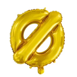 Folie ballon BOGSTAVER - GULD 102 cm