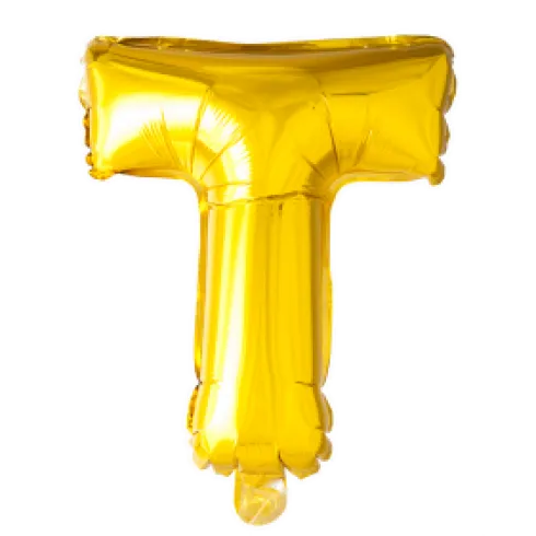 Folie ballon BOGSTAVER - GULD 102 cm