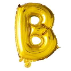 Folie ballon BOGSTAVER - GULD 102 cm