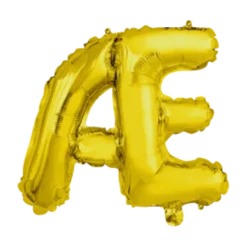 Folie ballon BOGSTAVER - GULD 102 cm