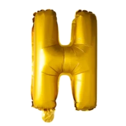 Folie ballon BOGSTAVER - GULD 102 cm
