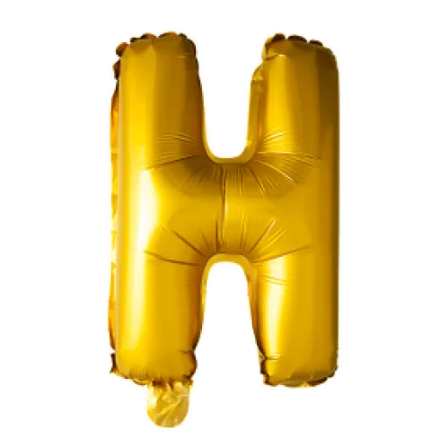 Folie ballon BOGSTAVER - GULD 102 cm
