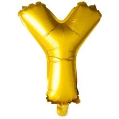 Folie ballon BOGSTAVER - GULD 102 cm