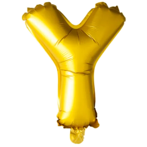 Folie ballon BOGSTAVER - GULD 102 cm