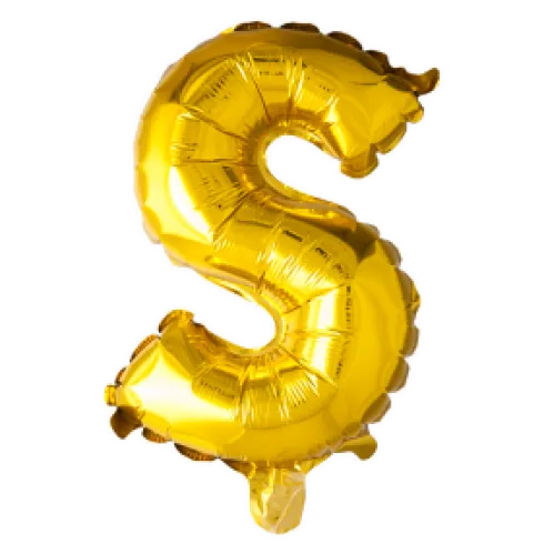 Folie ballon BOGSTAVER - GULD 102 cm