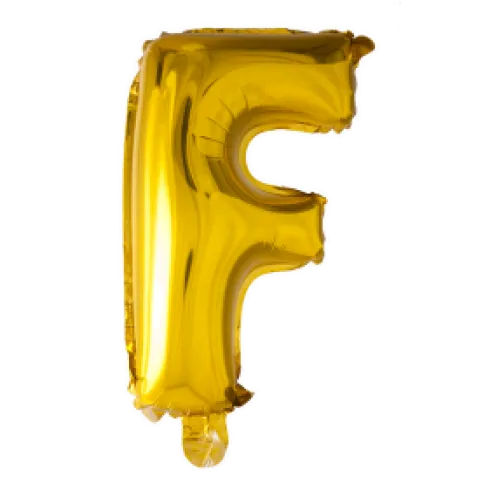 Folie ballon BOGSTAVER - GULD 102 cm