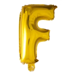 Folie ballon BOGSTAVER - GULD, 41 cm