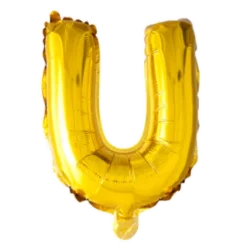 Folie ballon BOGSTAVER - GULD, 41 cm