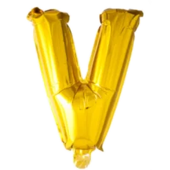 Folie ballon BOGSTAVER - GULD, 41 cm