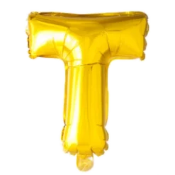 Folie ballon BOGSTAVER - GULD, 41 cm