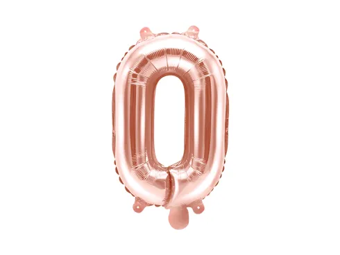 Folie ballon BOGSTAVER - Rosegold, 35 cm