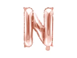 Folie ballon BOGSTAVER - Rosegold, 35 cm