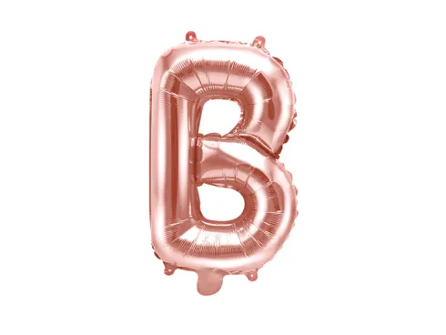 Folie ballon BOGSTAVER - Rosegold, 35 cm
