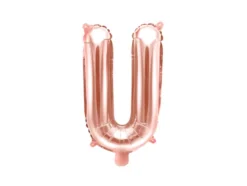 Folie ballon BOGSTAVER - Rosegold, 35 cm