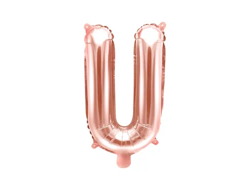 Folie ballon BOGSTAVER - Rosegold, 35 cm