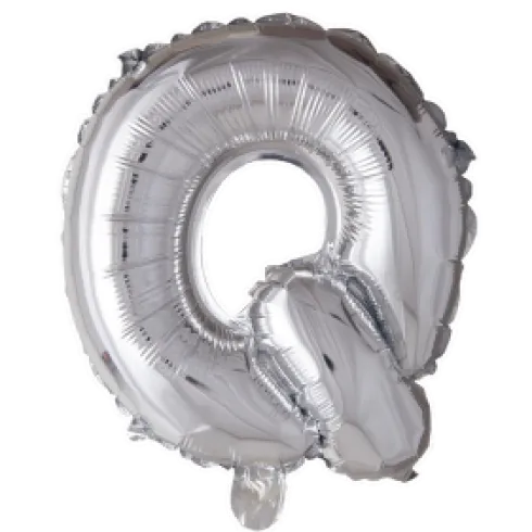 Folie ballon Bogstaver - SØLV, 41 cm