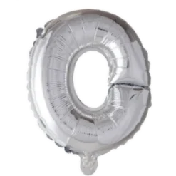 Folie ballon Bogstaver - SØLV, 41 cm