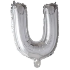 Folie ballon Bogstaver - SØLV, 41 cm