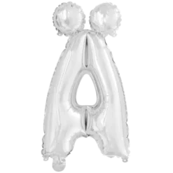Folie ballon Bogstaver - SØLV, 41 cm
