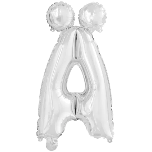 Folie ballon Bogstaver - SØLV, 41 cm
