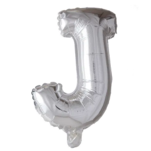Folieballon Bogstaver - SØLV 102cm