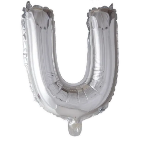 Folieballon Bogstaver - SØLV 102cm