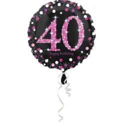 40 folie balloner sparkling pink