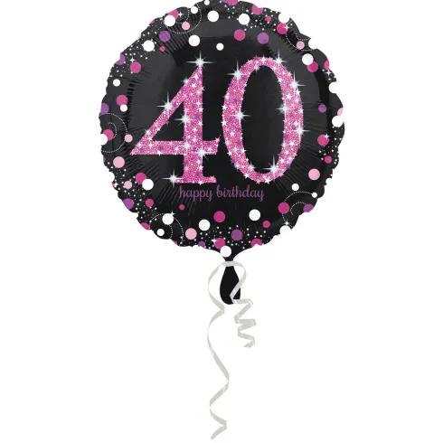40 folie balloner sparkling pink