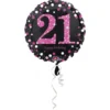 21 folie balloner sparkling pink