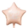 Folieballon Happy Birthday Pudder Pink
