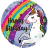 Folie Ballon Happy Birthday UNICORN