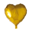 Folie ballon Hjerte 46 cm GULD