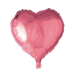Folie ballon Hjerte 46cm i lyserød