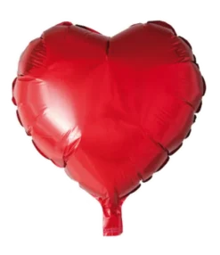 Folie ballon Hjerte 46cm i rød