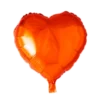 Folie ballon Hjerte 46 cm ORANGE